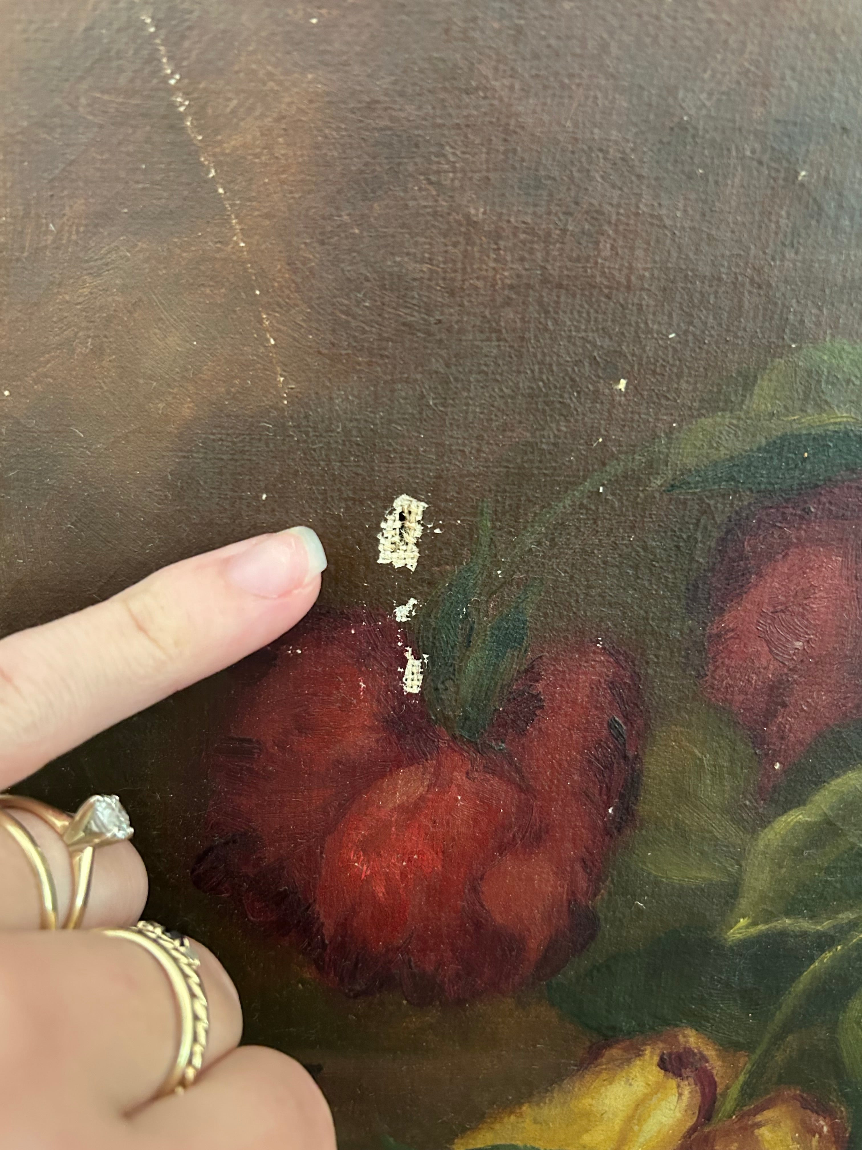 Antique floral art
