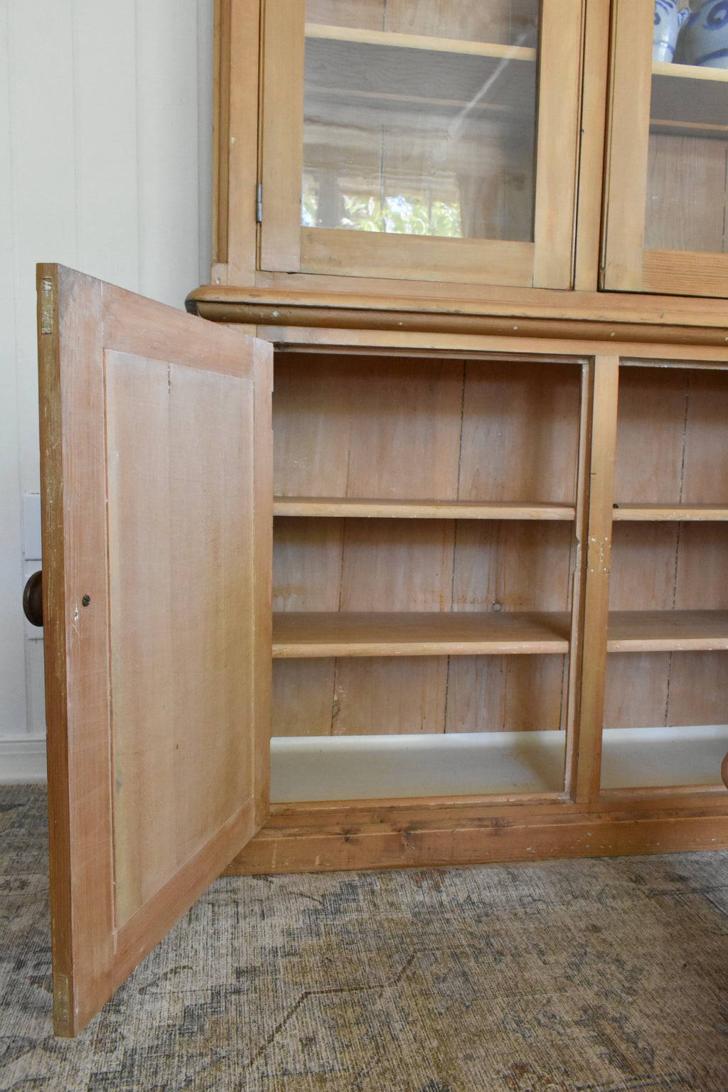 Antique English linen press/hutch