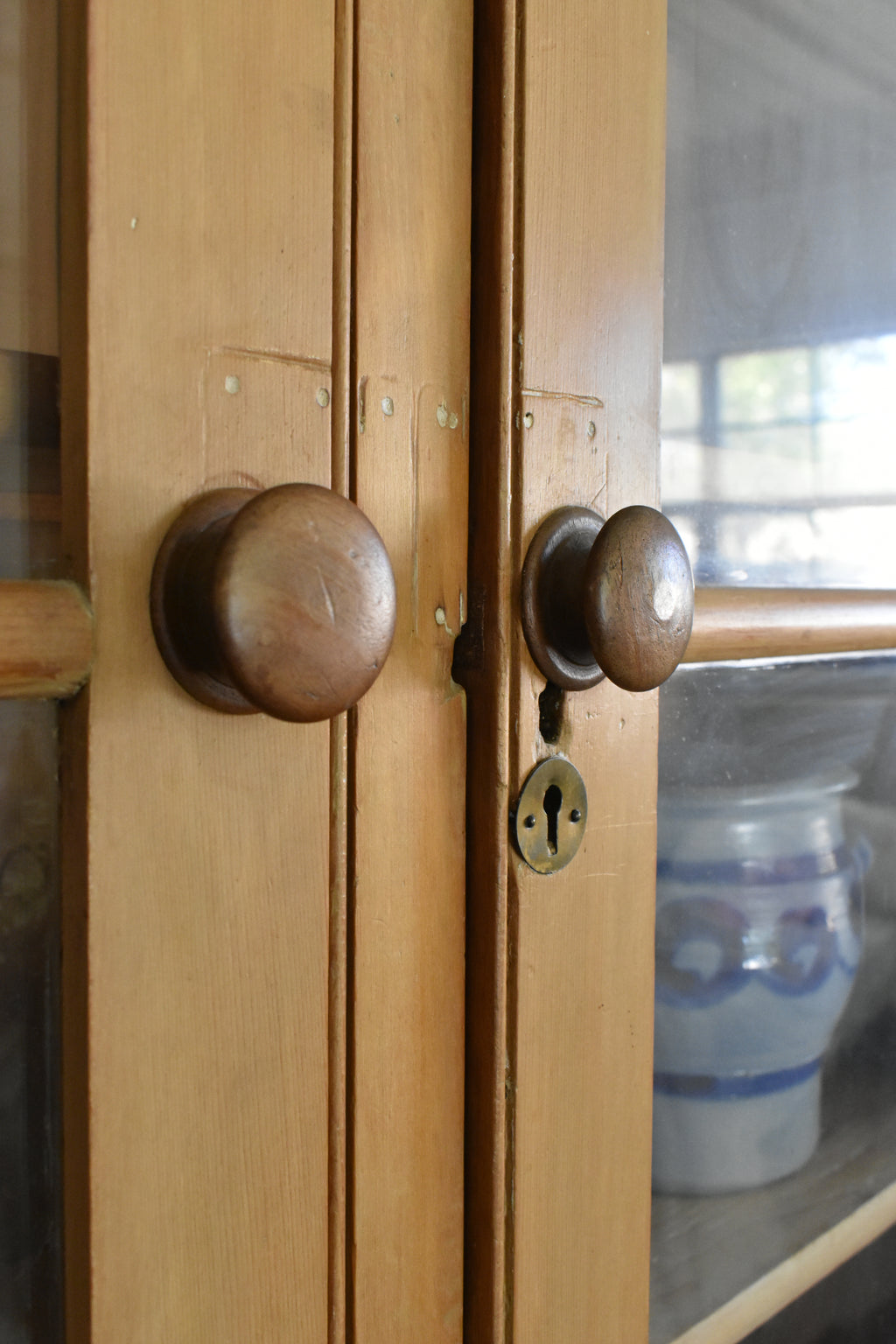 Antique English linen press/hutch