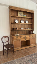 Antique English pine hutch