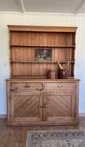 Antique English pine hutch