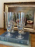 star cut set of 4 glasses