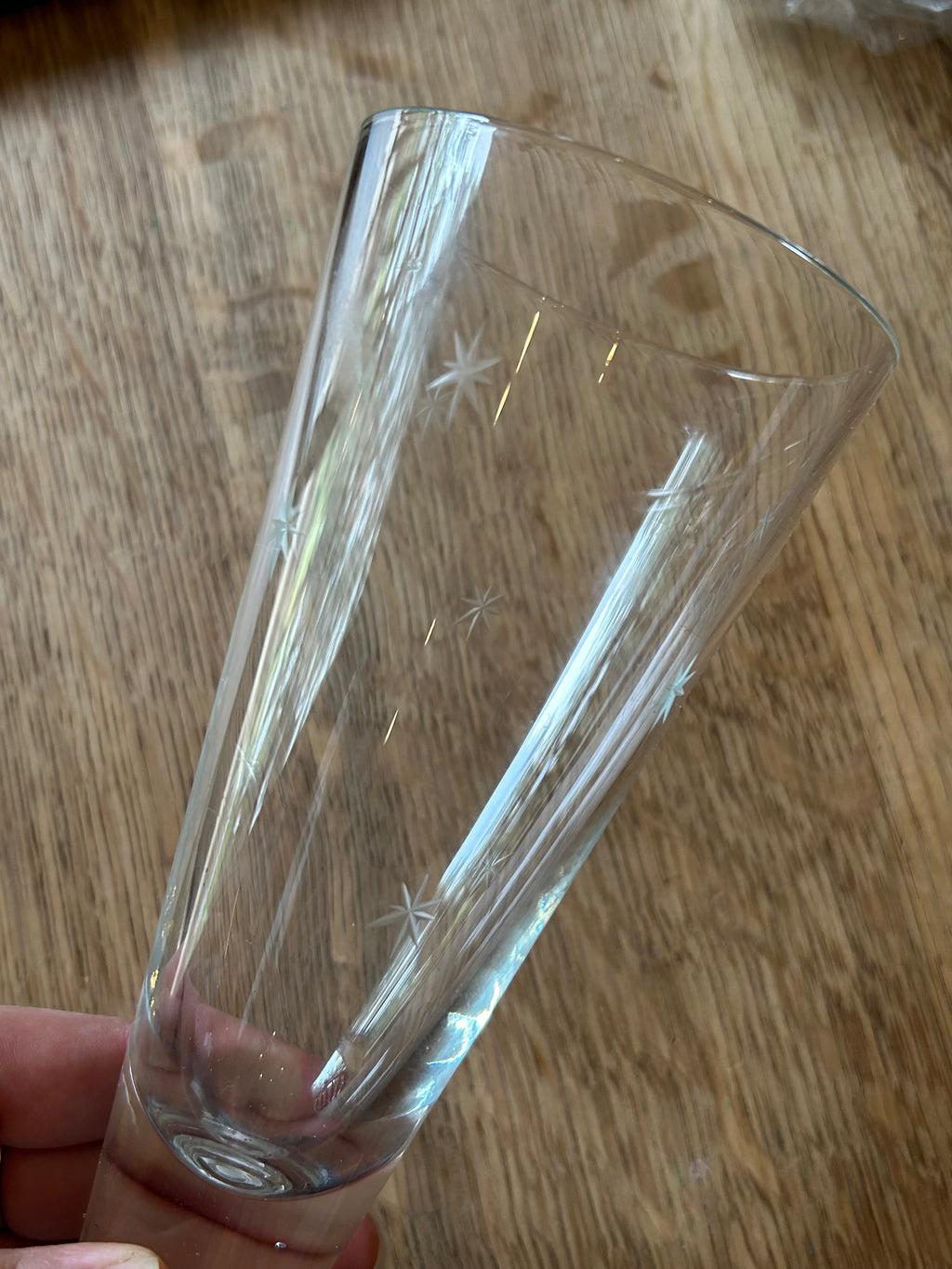 star cut set of 4 glasses