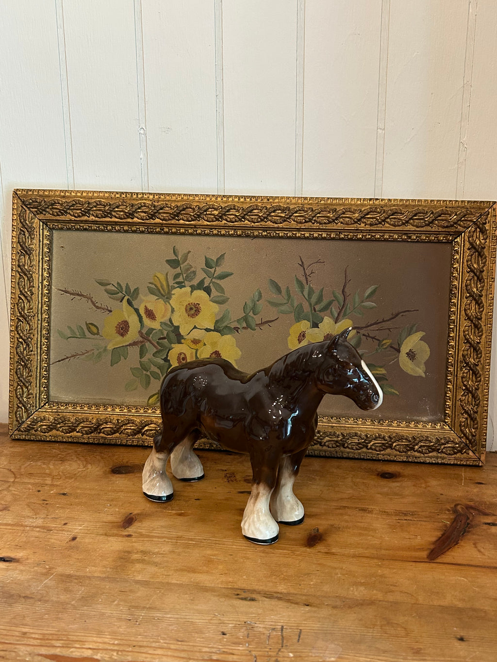 english glass horse