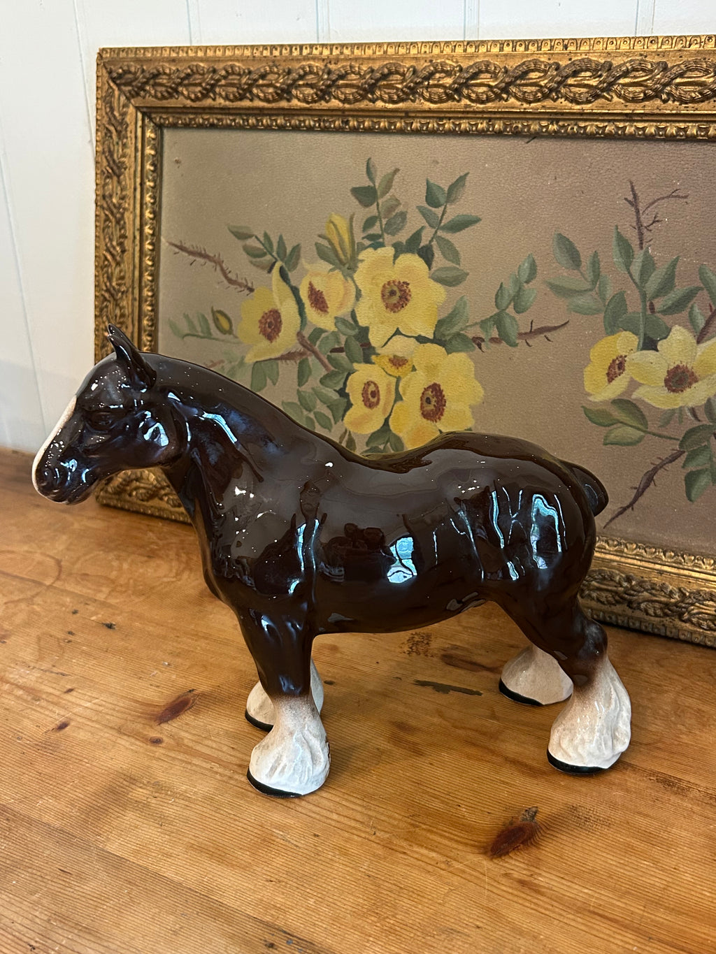 english glass horse