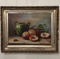 antique still life framed oil painting